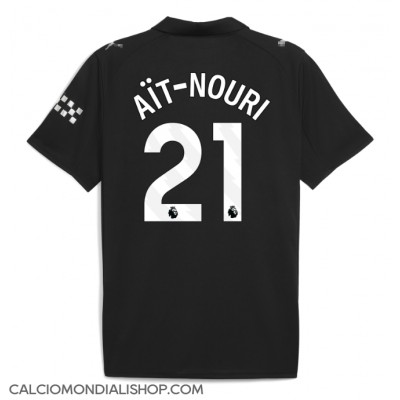 Maglie da calcio Manchester City Rayan Ait-Nouri #21 Seconda Maglia 2025-26 Manica Corta Maglie da calcio Manchester City Rayan Ait-Nouri #21 Seconda Maglia 2025-26 Manica Corta